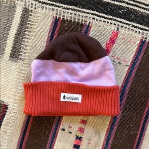 Cotopaxi  Colorblock Beanie - Brown, Pink & Red